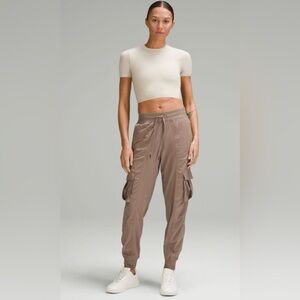 LULULEMON Dance Studio Relaxed-Fit Mid-Rise
Cargo Jogger In Tan